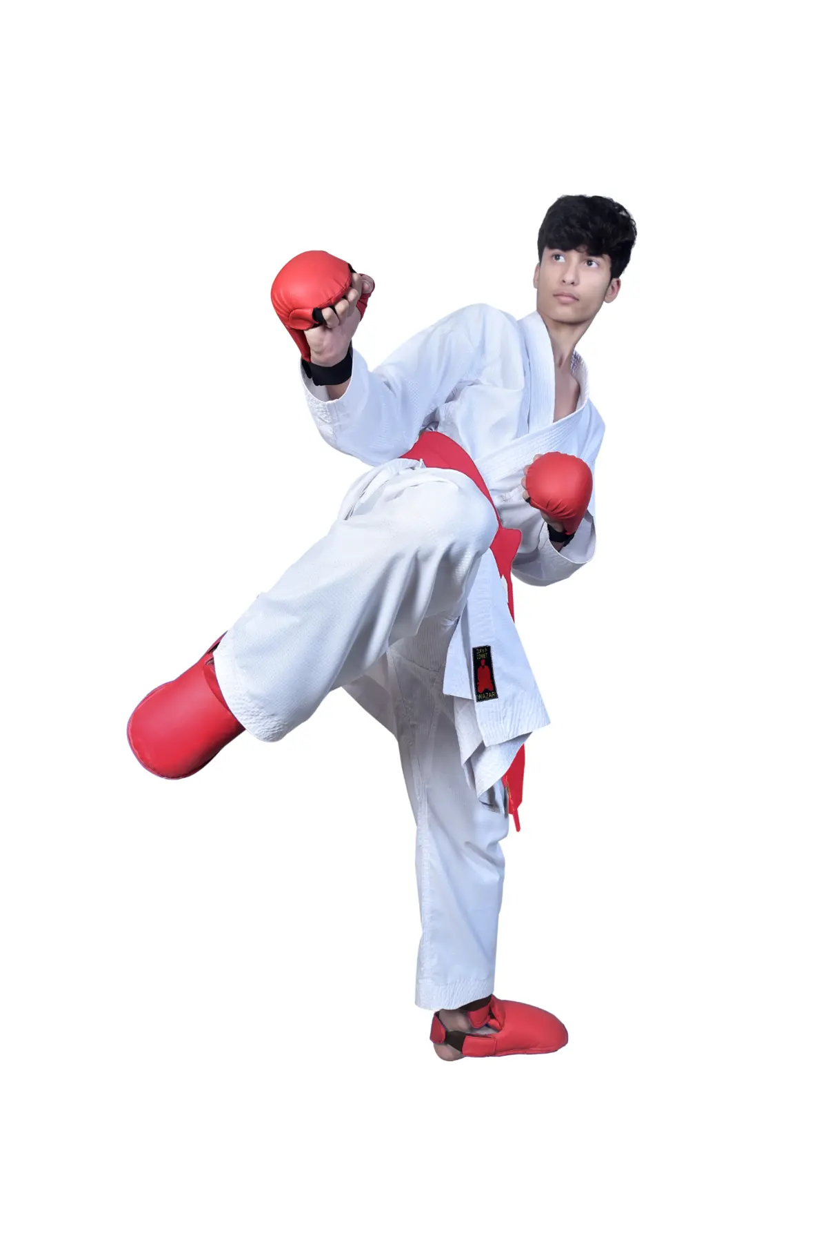 WAZARI Comet kumite uniform in motion